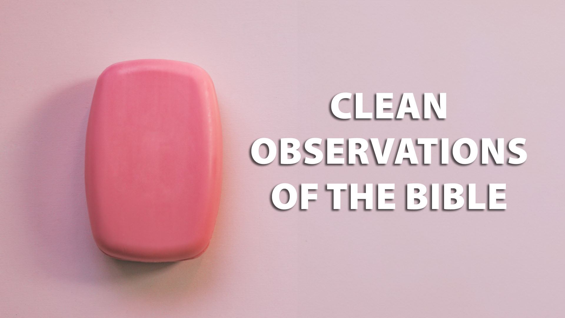 Clean Observations of the&nbsp;Bible